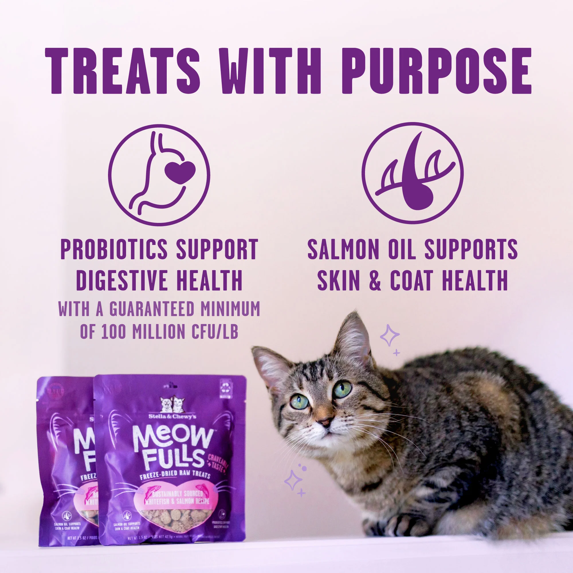 Meowfulls Whitefish & Salmon Cat Treats - Image 3