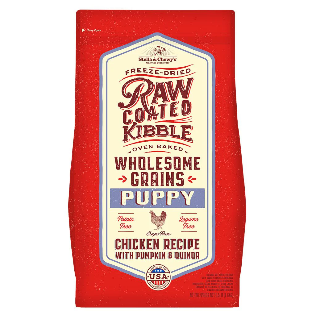 Raw Coated Kibble with Wholesome Grains - Chicken, Pumpkin & Quinoa for Puppies